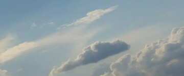 FX №18340 Cover. Cumulus clouds in blue sky.