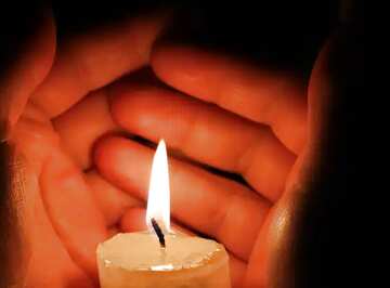 FX №18134 Image for profile picture Candle in hand.