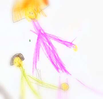 FX №18213 Image for profile picture Family treasure hunters. Children drawing..
