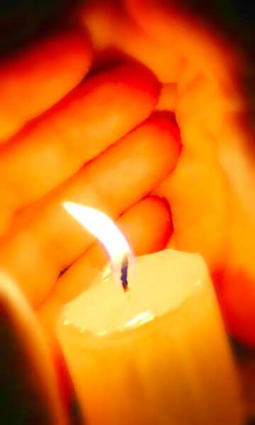 FX №18143 Image for profile picture Hands and candle.