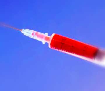 FX №18293 Image for profile picture Syringe with blood.