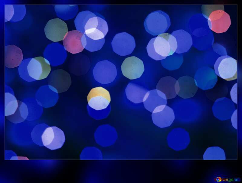Blue color. Background of bright lights. №24618