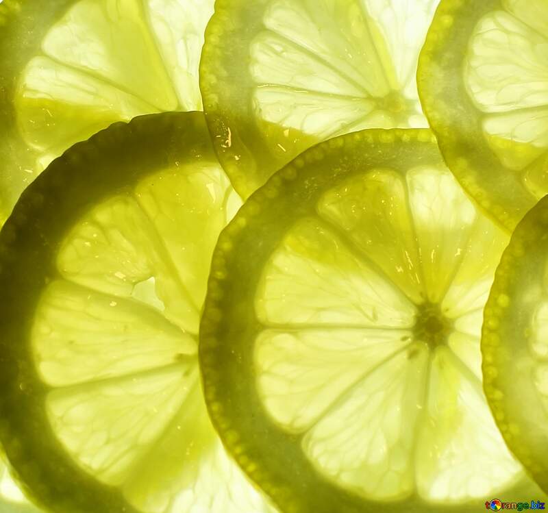 Bright colors. Sliced ​​lemon. №18322