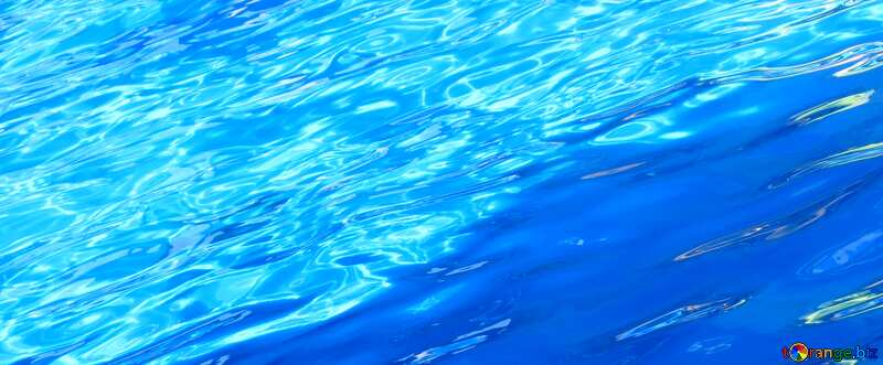 Cover. The blue water in the pool. №25513