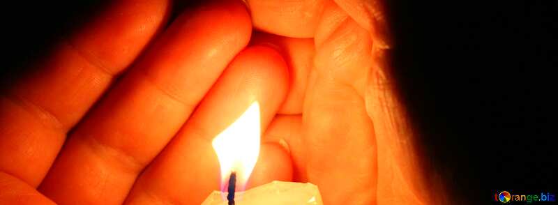 Cover. Candle hand Palm. №18115
