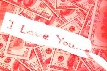 FX №180074  I love you money background