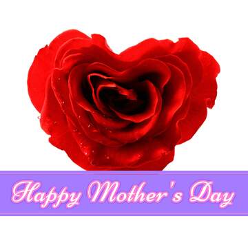 FX №180083  Rose heart happy Mothers Day