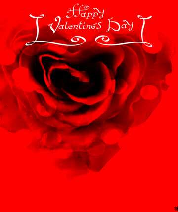 FX №180100  Rose heart Happy Valentines Day Background
