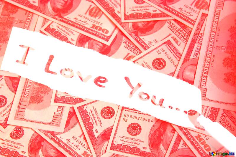  I love you money background №17592