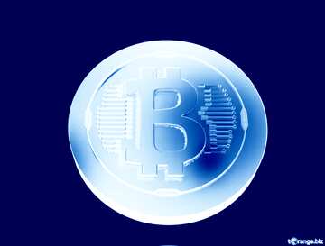 FX №181843 Bitcoin Blue Background