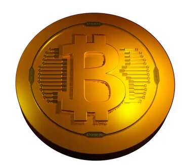 Bitcoin dark  gold coin