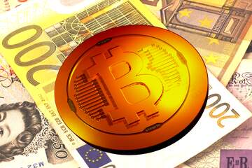 FX №181922 Bitcoin gold light coin World money