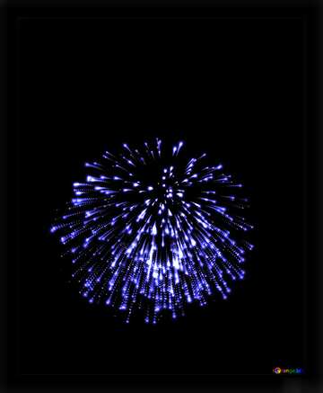 FX №181041 Blue Fireworks on dark background