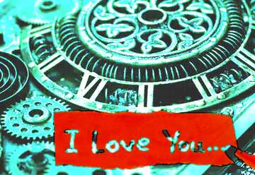 FX №181675 I Love You Steampunk Background