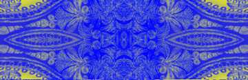 FX №181519 Blue  pattern on fabric