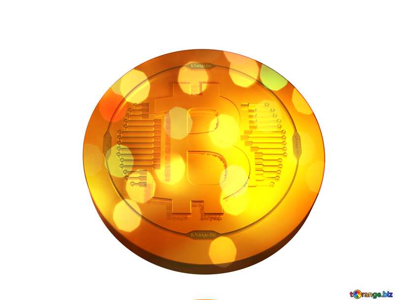 Bitcoin gold bokeh №51518