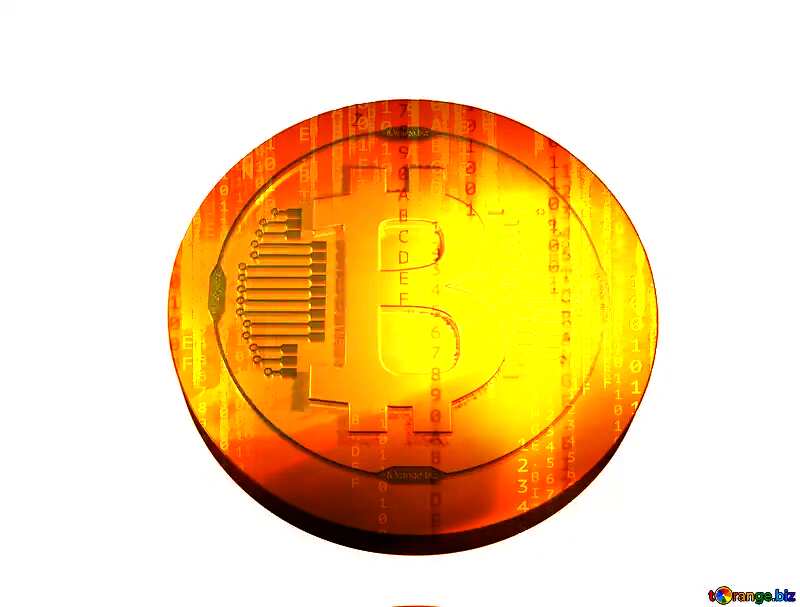 Bitcoin gold Digital Binary Code Background №51518