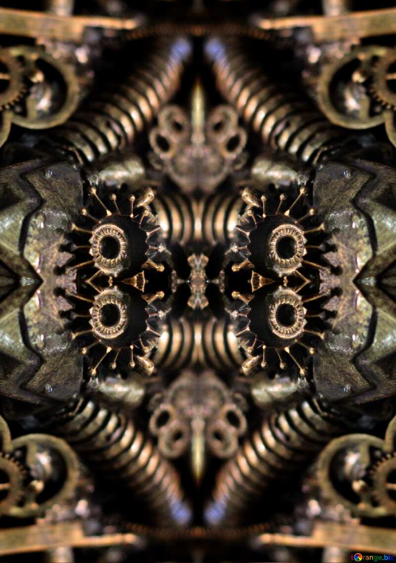Steampunk pattern background №48976