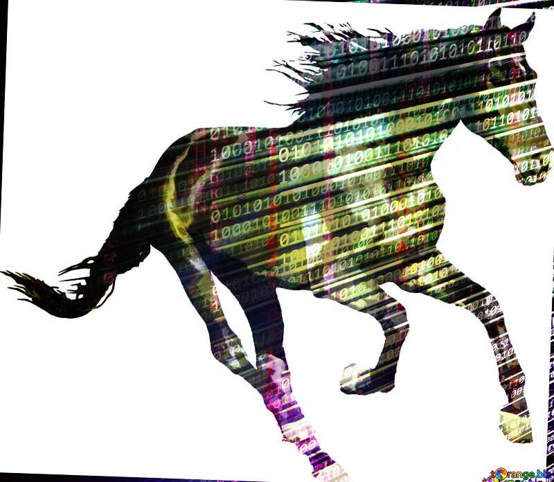 Horse runs digital №46150