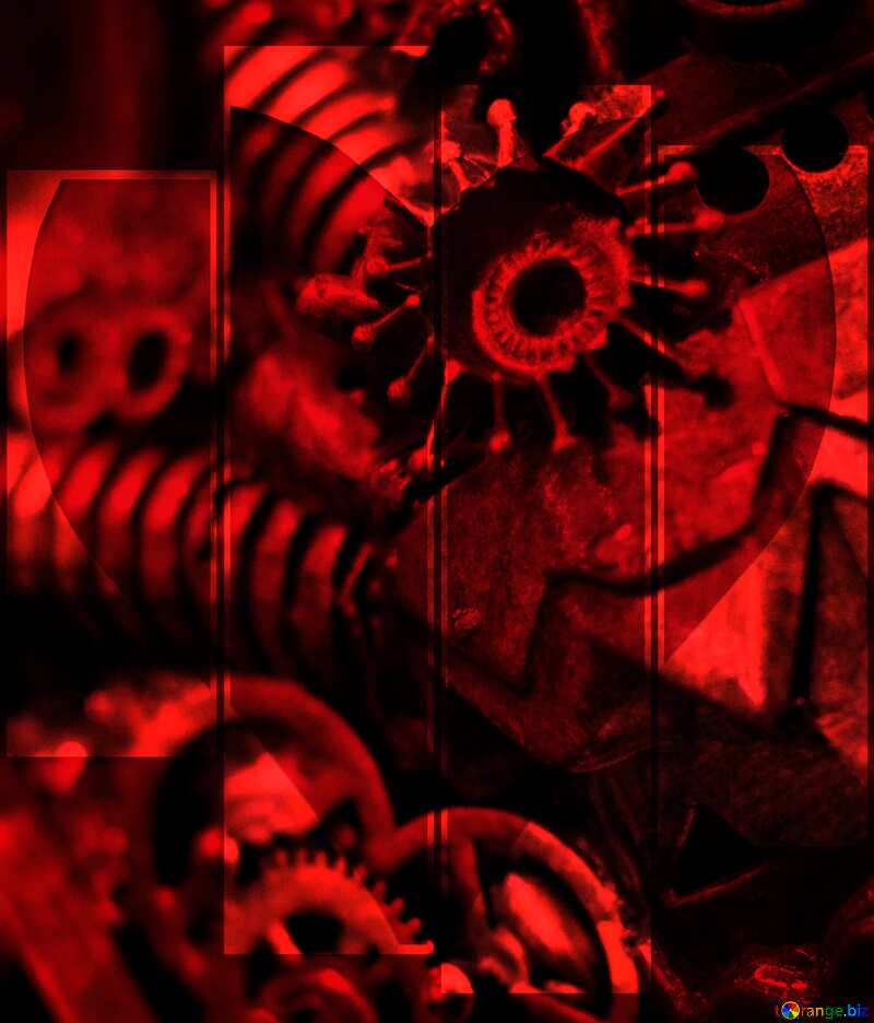 love steampunk red  machine background №48976