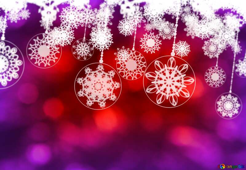  New year snow background №40712