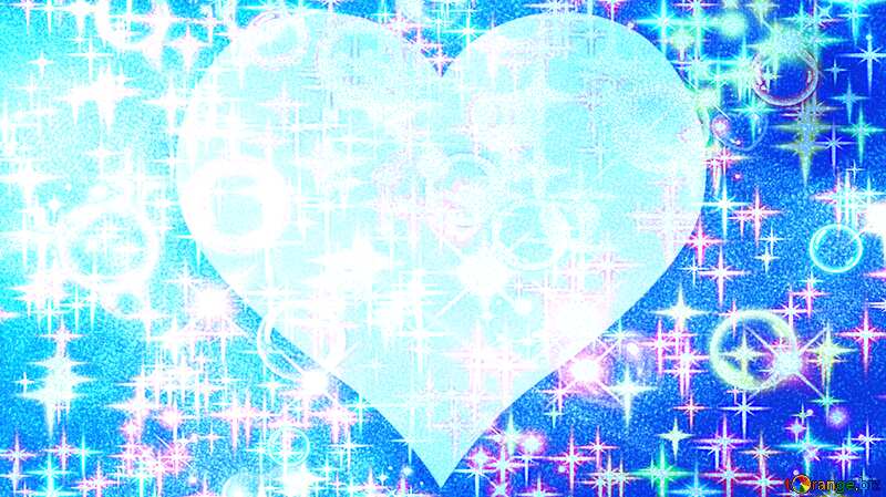  Blue love  background №40636