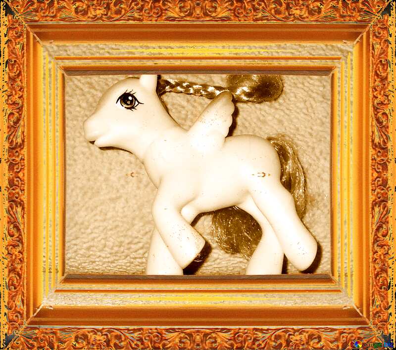 Pegasus pony toy old frame №17754