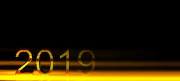 FX №182786 2019 3d render gold digits with reflections dark background isolated Template