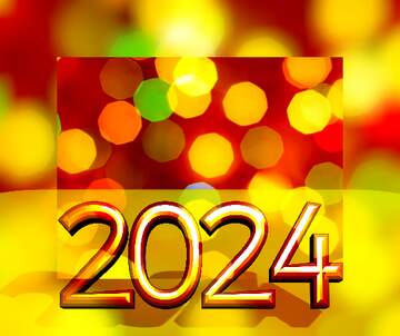 FX №182724 2022 gold digits   bokeh background  Background of bright lights