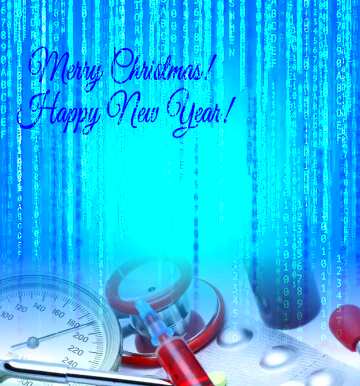 FX №182791 background Christmas Digital Matrix Style medicine happy new year