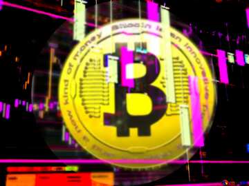 FX №182143 Bitcoin Blurred Background