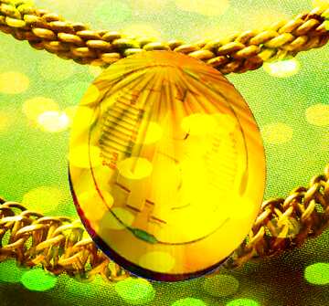FX №182519 Bitcoin gold Rays coin Chain