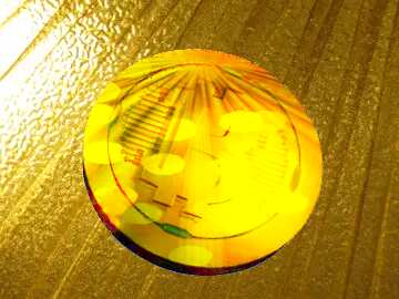 FX №182533 Bitcoin gold Rays coin Fabric Texture