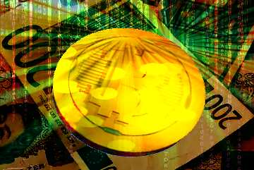 FX №182575 Bitcoin gold Rays coin Money