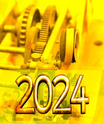 FX №182753 Former mechanic Beautiful Bokeh Card Concept 2022 happy new year