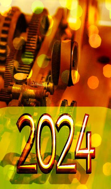 FX №182755 Former mechanic dark Beautiful Bokeh Card Concept 2022 happy new year