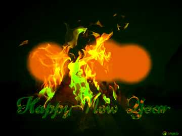 FX №182918 Happy New Year background Fire