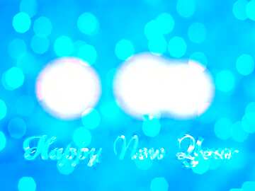 FX №182901 Happy New Year blue background bokeh