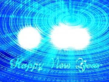 FX №182911 Happy New Year blue background Technology Futuristic