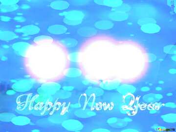 FX №182913 Happy New Year blue bokeh  background