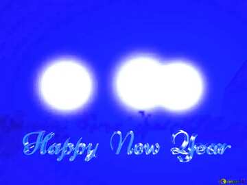 FX №182909 Happy New Year blue heart background