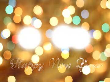 FX №182917 Happy New Year gold bokeh background