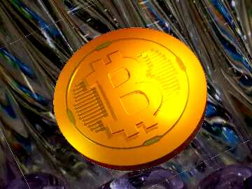 FX №182137 bitcoin in glass