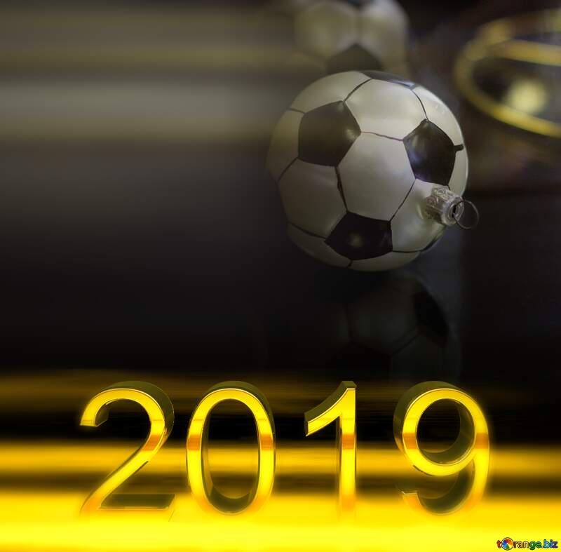 2019 3d render dark background Soccer Ball №49524