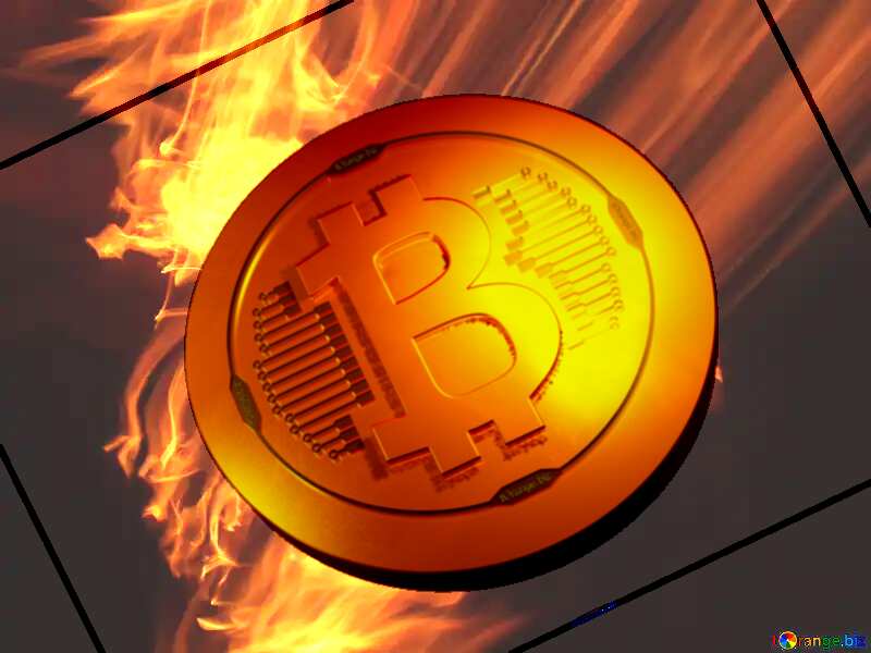 Bitcoin gold light coin Background. Game  fire. №9544