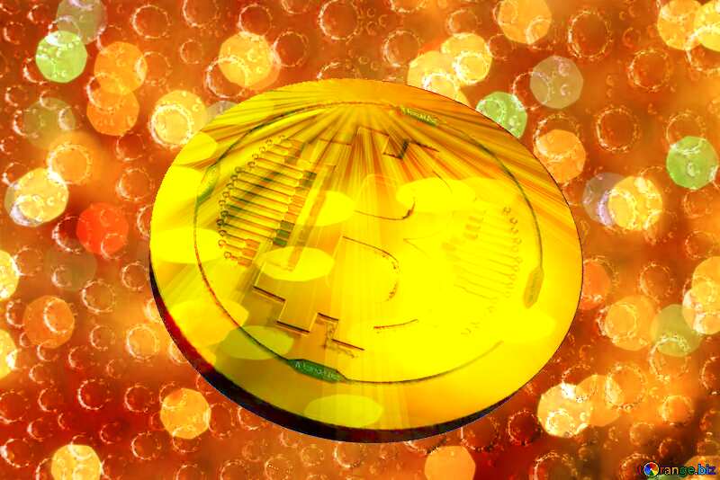 Bitcoin gold Rays coin Bubbles Texture №40804