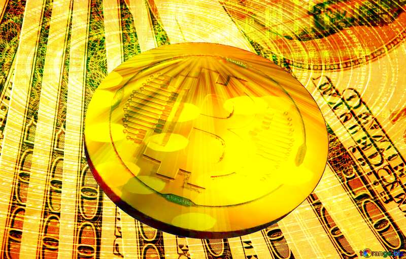Bitcoin gold Rays coin Dollars Digital Design №1476