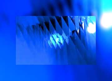 FX №183217 Blue futuristic shape. Blue frame.  Computer generated abstract background.