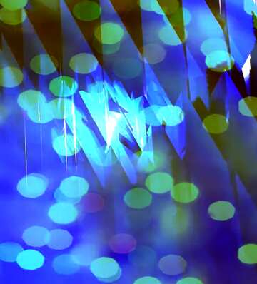 FX №183237 Blue futuristic shape. Computer generated abstract background. Banner Bokeh Background