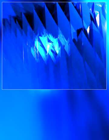 FX №183263 Blue futuristic shape. Computer generated abstract background. Card Blank Shape
